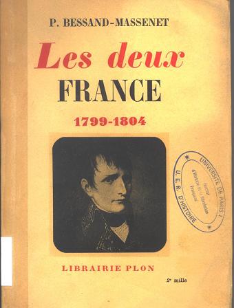 Portrait de Napoléon Bonaparte sur la page de couverture