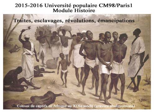 Visuel du programme de l'Université populaire CM98/Paris 1 2015-2016